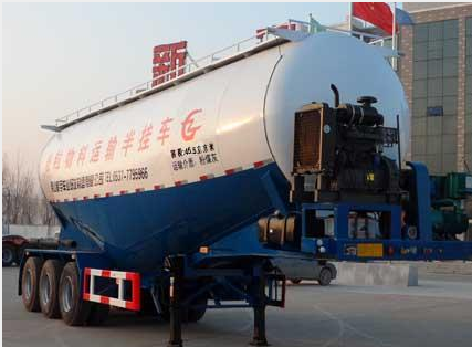 低密度粉粒物料運(yùn)輸半掛車
